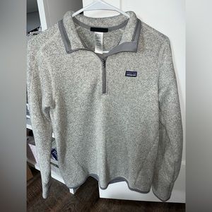 Patagonia Women’s Fleece Jacket Quarter Zip Grey Size Small